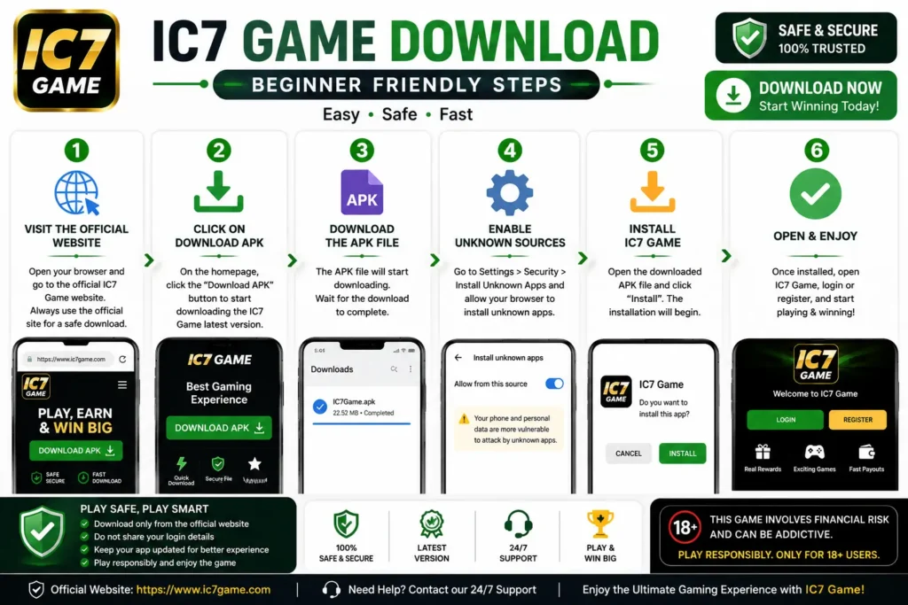 ic7 download steps